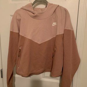 Pink Nike Cropped Sweatshirt